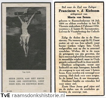 Franciscus van den Kieboom Maria van Seeters