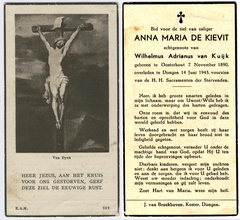 Anna Maria de Kievit  Wilhelmus Adrianus van Kuijk