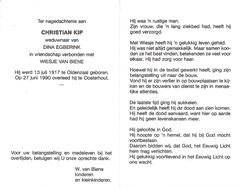 Christian Kip- (vr) Wiesje van Biene- Dina Egberink