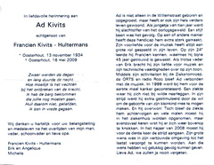 Ad Kivits- Francien Hultermans