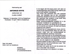 Antonius Kivits- Clara Christ