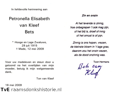 Petronella Elisabeth van Kleef