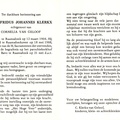 Godefridus Johannes Klerkx Cornelia van Geloof