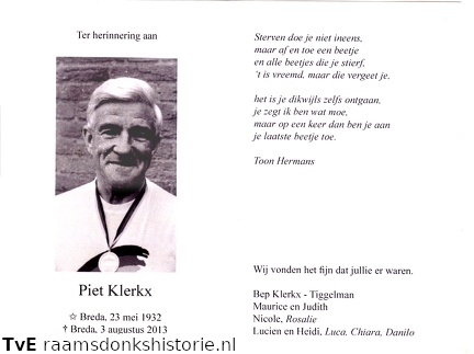 Piet Klerkx Bep Tiggelman