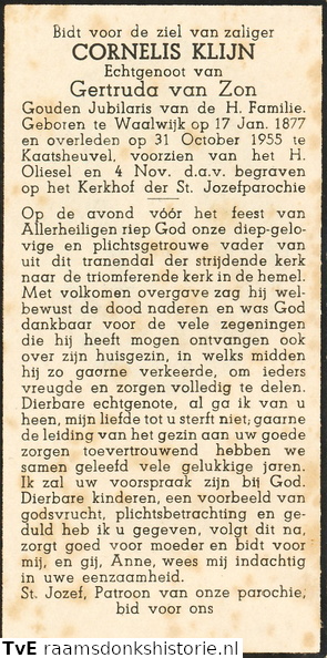 Cornelis Klijn Gertruda van Zon