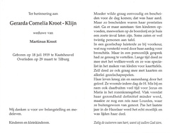 Gerarda Cornelia Klijn- Marinus Kroot