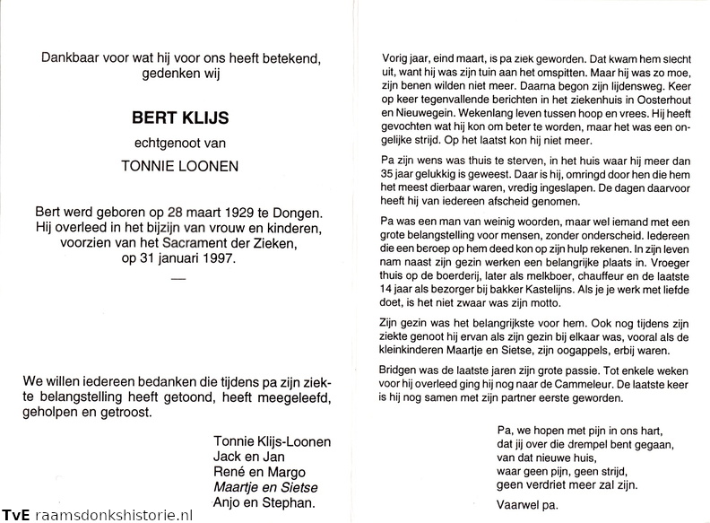 Bert Klijs Tonnie Loonen