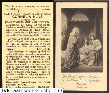 Cornelia Klijs Joannes Hermanus van Dongen
