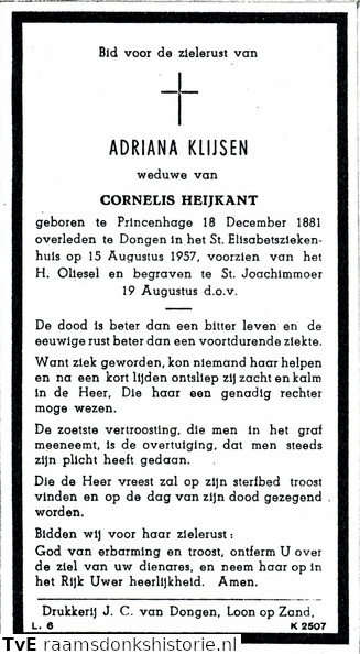 Adriana Klijsen- Cornelis Heijkant