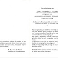 Anna Cornelia Kloks- Adrianus Antonius Johannes van de Wouw