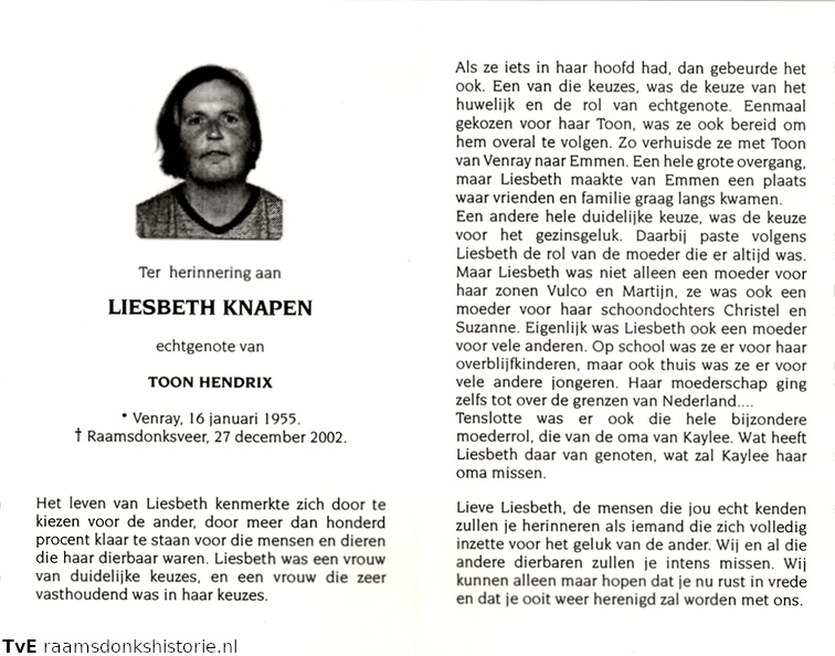 Liesbeth Knapen- Toon Hendrix