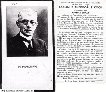 Adrianus Theodorus Kock Joanna Braat