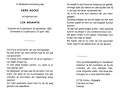 Kees Kockx- Liza Bogaarts