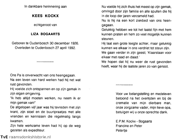 Kees Kockx- Liza Bogaarts