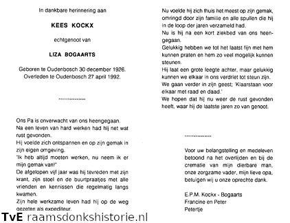 Kees Kockx Liza Bogaarts