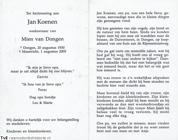 Jan Koenen- Mien van Dongen