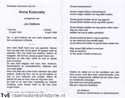 Anna Koevoets- Jos Dekkers