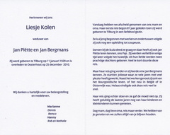 Liesje Kolen- Jan Piëtte-Jan Bergmans