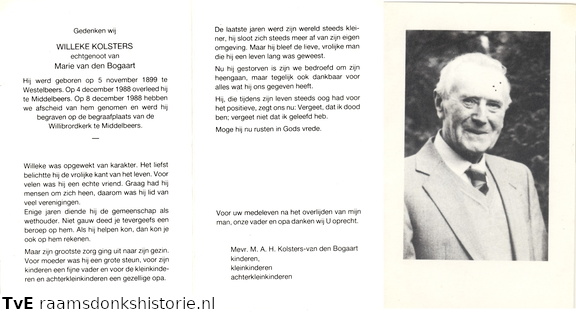Willeke Kolsters Marie van den Bogaart