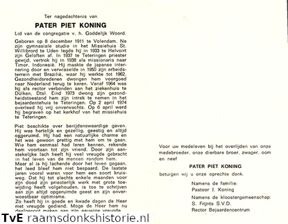 Piet Koning- priester