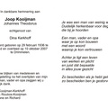 Johannes Theodorus Kooijman Dina Kerkhoff