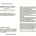 Huiberdina Jacoba Kooiman- Adrianus Sebastiaan van der Pennen