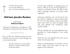 Adriana Jacoba Koolen- Adrianus Flipsen
