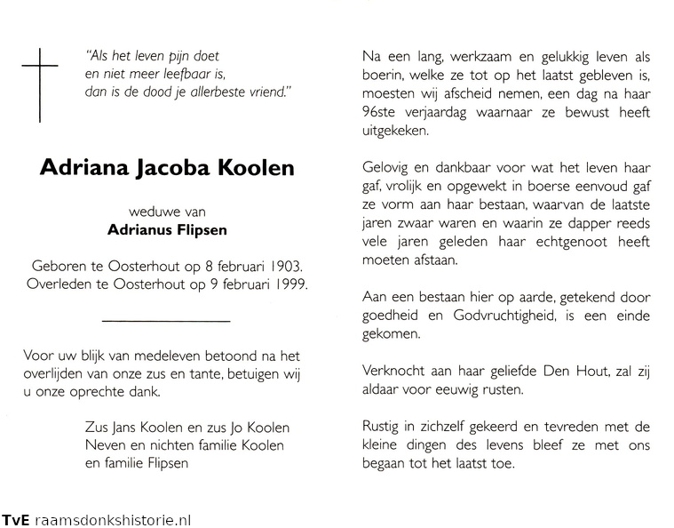 Adriana Jacoba Koolen- Adrianus Flipsen