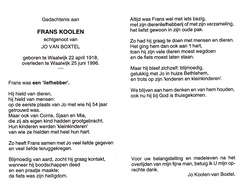 Frans Koolen- Jo van Boxtel