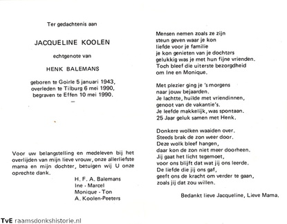 Jacqueline Koolen- Henk Balemans