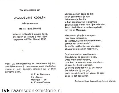 Jacqueline Koolen Henk Balemans