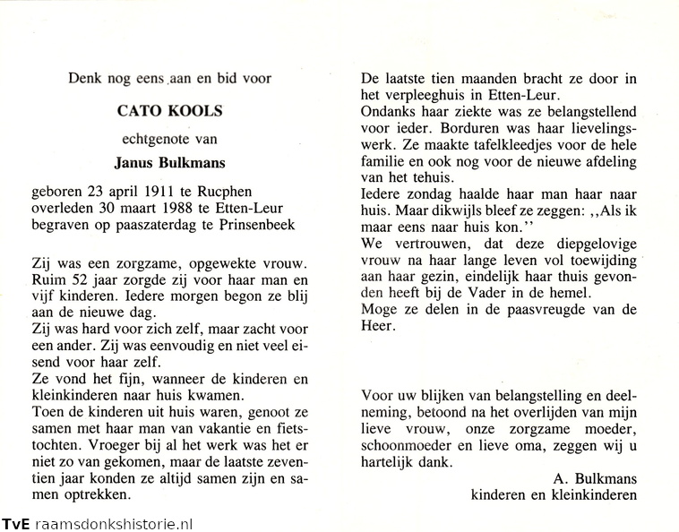 Cato Kools Janus Bulkmans