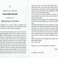 Cornelis Kools- Wilhelmina Verhelst