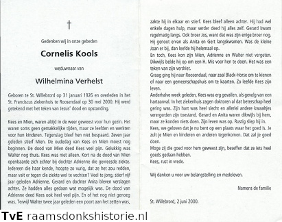 Cornelis Kools Wilhelmina Verhelst