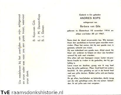 Andries Kops- Barbara van Gils