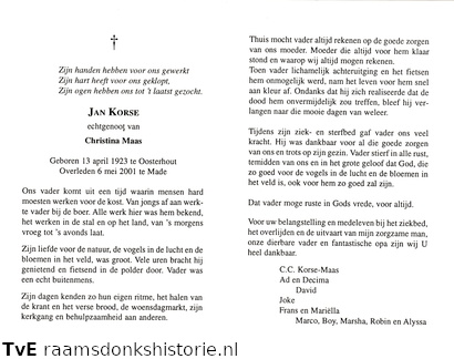 Jan Korse- Christina Maas