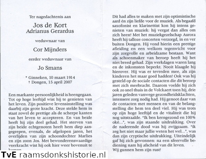 Adrianus Gerardus de Kort Cor Mijnders  Jo Smans