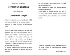 Hermanus Kouters- Cornelia van Dongen