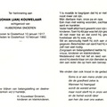 Johan Kouwelaar Huiberdina Snoeren