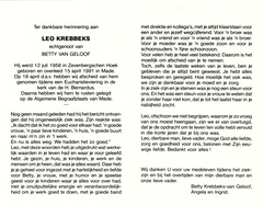 Leo Krebbeks Betty van Geloof