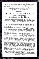 Adriana Krijnen- Wilhelmus van der Linden
