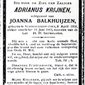 Adrianus Krijnen Joanna Balkhuizen
