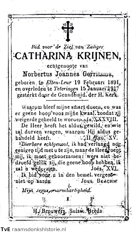 Catharina Krijnen Norbertus Joannes Gerritsma