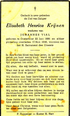 Elisabeth Henrica Krijnen- Johannes Vial