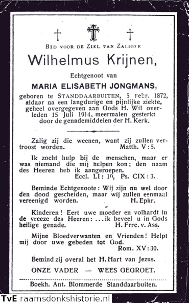 Wilhelmus Krijnen- Maria Elisabeth Jongmans
