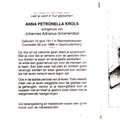 Anna Petronella Krols  Johannes Adrianus Groenendaal