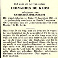 Leonardus de Krom Catharina Molenschot