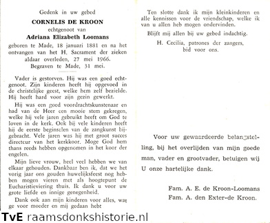 Cornelis de Kroon Adriana Elizabeth Loomans