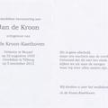Jan de Kroon Jo Kaethoven