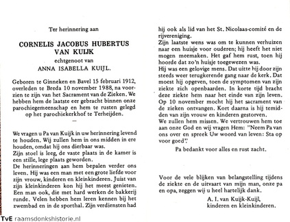 Cornelis Jacobus Hubertus van Kuijk Anna Isabella Kuijl
